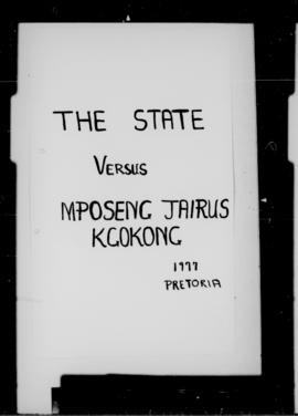 State vs  Mposeng Jairus Kgokong