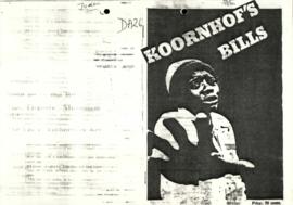 Booklet, Koornhof Bills. Published by JODAC