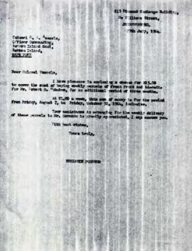 Benjamin Pogrund: Letter to Col CA Wessels, OC, Robben Island
