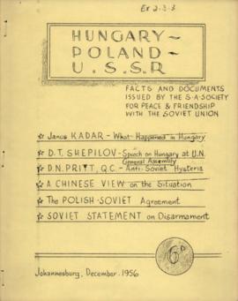 Hungary-Poland-USSR (Facts and Documents)