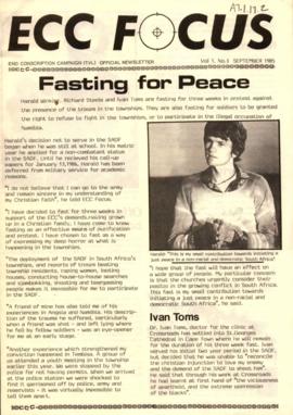 ECC Focus, "Fasting for a just peace"