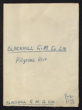 Blackhill G. M. Co., Ltd., Pilgrims Rest