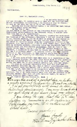 Correspondence regarding Pathfinder relations with Voortrekkers; includes correspondence with the...