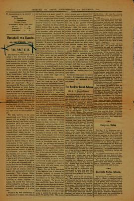 Press clippings on 'Native Affairs' 1920's. (Folio item)  10