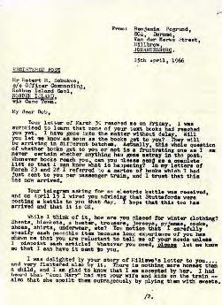 Benjamin Pogrund: Letter to Sobukwe, Robben Island