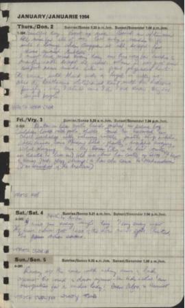 Diary entries by Hilda