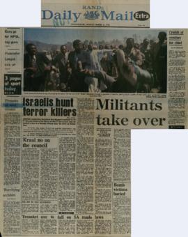 Zwelakhe Sisulu and Patrick Laurence, Rand Daily Mail: Militants take over