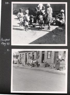 Scenes of Prospect township, with children and women.