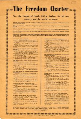 The Freedom Charter poster