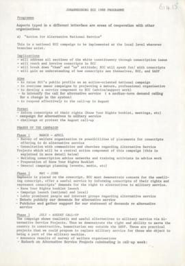 Johannesburg ECC 1988 Programme
