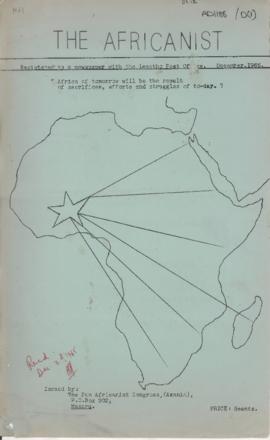 The Africanist, issued by the Pan Africanist Congress, Azania, Maseru