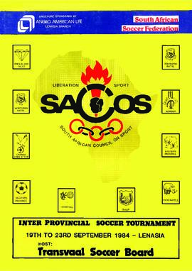 SACOS Inter Provincial Soccer Tournament, 19th to 23rd September 1984, Lenasia