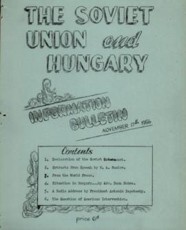 The Soviet Union and Hungary (Information Bulletin)