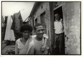 Series of photos of people in Kliptown, their houses, shacks, shops