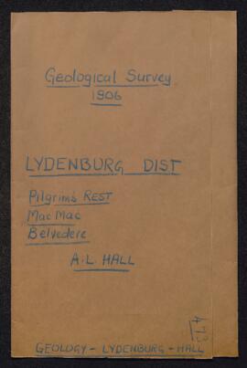 Geol. Survey 1906-Lydenbury Dist. Pilgrims Rest MacMac Belvede