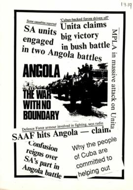 Angola. The War With No Boundary