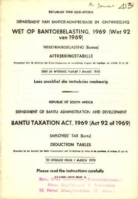 Bantu Taxation Act (Act 92 of 1969)