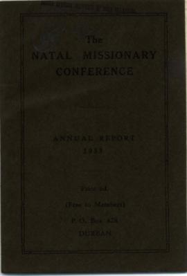 The Natal Missionary Conference  