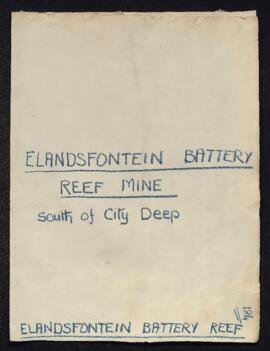 Elandsfontein Battery Reef Mine (S. of City Deep.)