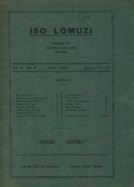 Iso Lomuzi, Volume 6, Number 2
