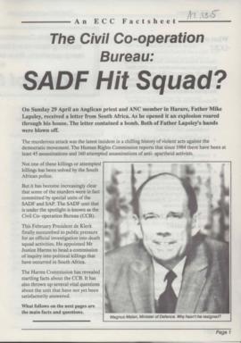 Pamphlet on SADF death squad