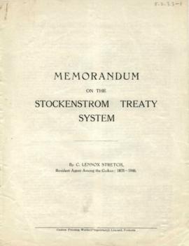Treatise by C. Lennox-Stretch on 'The Stockenstrom Treaty System'