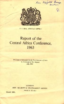 Report of the Central Africa Conference