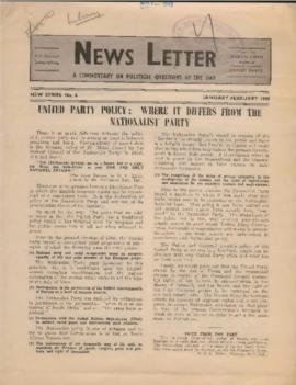 Nuusbrief - News Letter, New Series Number 6-10