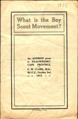 "What is the Boy Scout Movement?" G.M. Clark