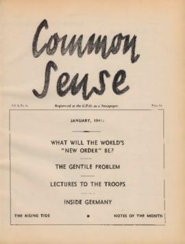 Common Sense - A Magazine to promote goodwill, Volume 2, Number 6