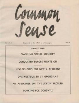 Common Sense - A Magazine to promote goodwill, Volume 3, Number 6