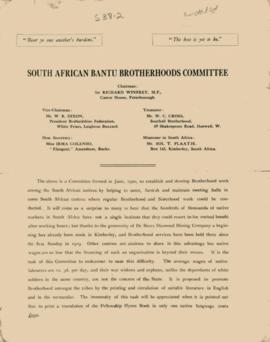 South African Bantu Brotherhoods Committee