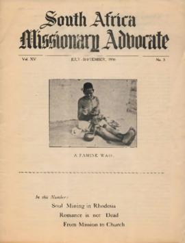 South African Missionary Advocate, Volume 15, Number 3