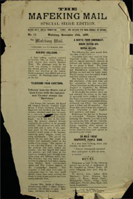 15 November 1899 Issue Number 11