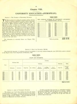 Bulletin of Educational Statistics for the Union of South Africa 