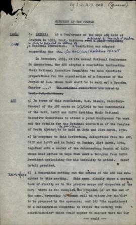 Transcription of History of the C.O.P.