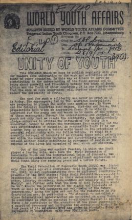 World Youth Affairs (Issued by TIYC)