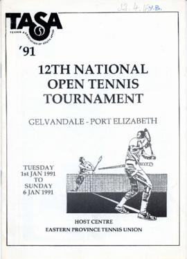 12th National Open Tennis Tournament of TASA, Port Elizabeth, 1 - 6 January, 1991
