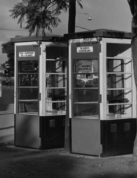 Segregated telephone booths