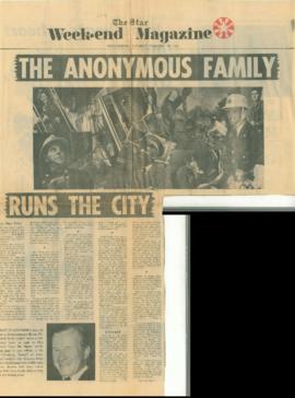 Reply to Olga Price The anonymous family runs the city, The Star Week-end Magazine