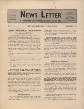 Nuusbrief - News Letter, Number 97 - New Series Number 5
