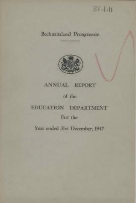 Report on Education in the Bechuanaland Protectorate