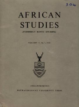 "Urban Lobolo Attitudes", Report, African Studies journal - Wits University