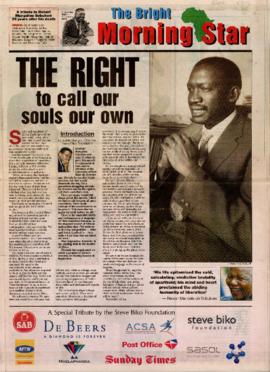 The Bright Morning Star: A tribute to Robert Mangaliso Sobukwe 25 years after his death