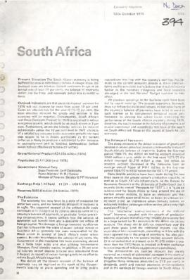 South Africa: Country Reports