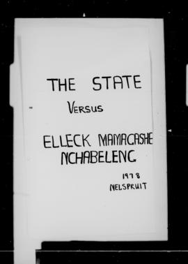 State vs  Elleck Mamashe Nchabeleng
