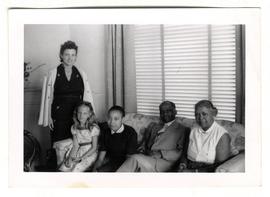 Alfred and Madie Xuma seated in their home in Sophiatown