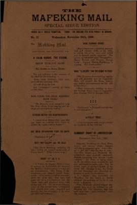 29 November 1899 Issue Number 21