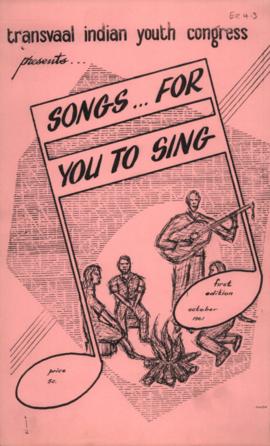 Songs for you to sing. 1st ed