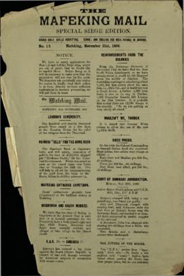 21 November 1899 Issue Number 15